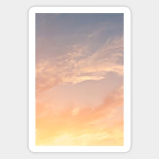 Golden Pink Sunset Sky Photography Magnet